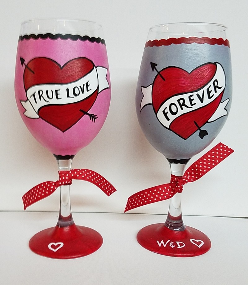 Wine Glass Painting Workshop! - Love Glasses