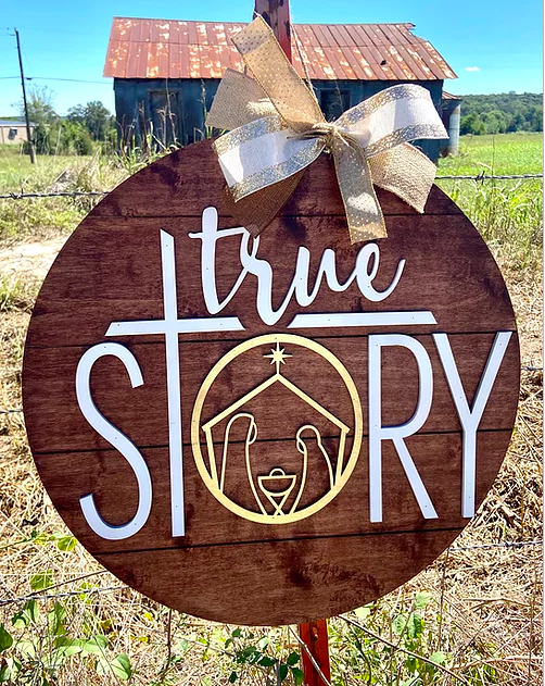 SPECIAL PRICE True Story Door Hanger