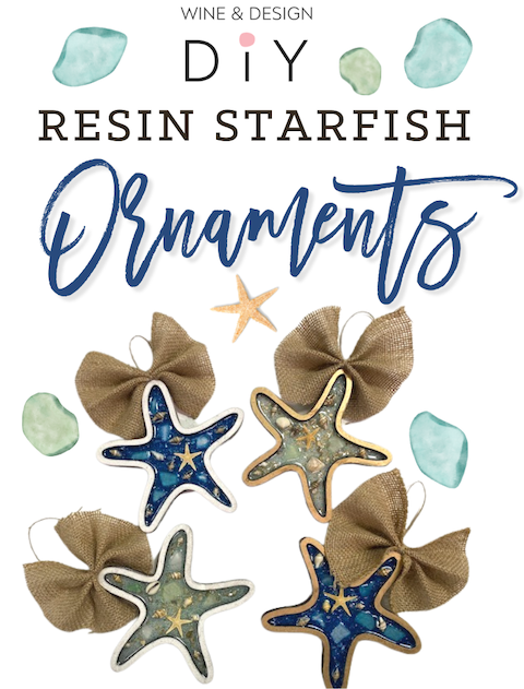 DIY by DAY | "4" RESIN STARFISH ORNAMENTS |SET OF 4 