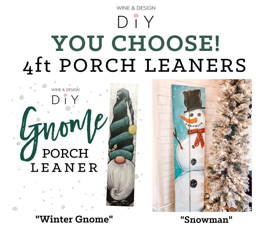 YOU CHOOSE! Gnome or Snowman 4ft Porch Leaners! Choose ANY Colors | 3:00-5:00pm