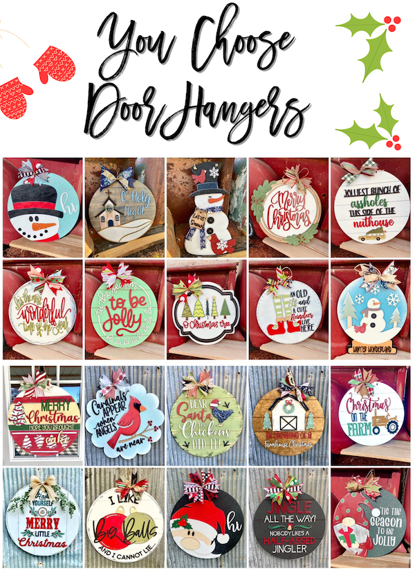 DIY You Choose Holiday Door Hanger Workshop