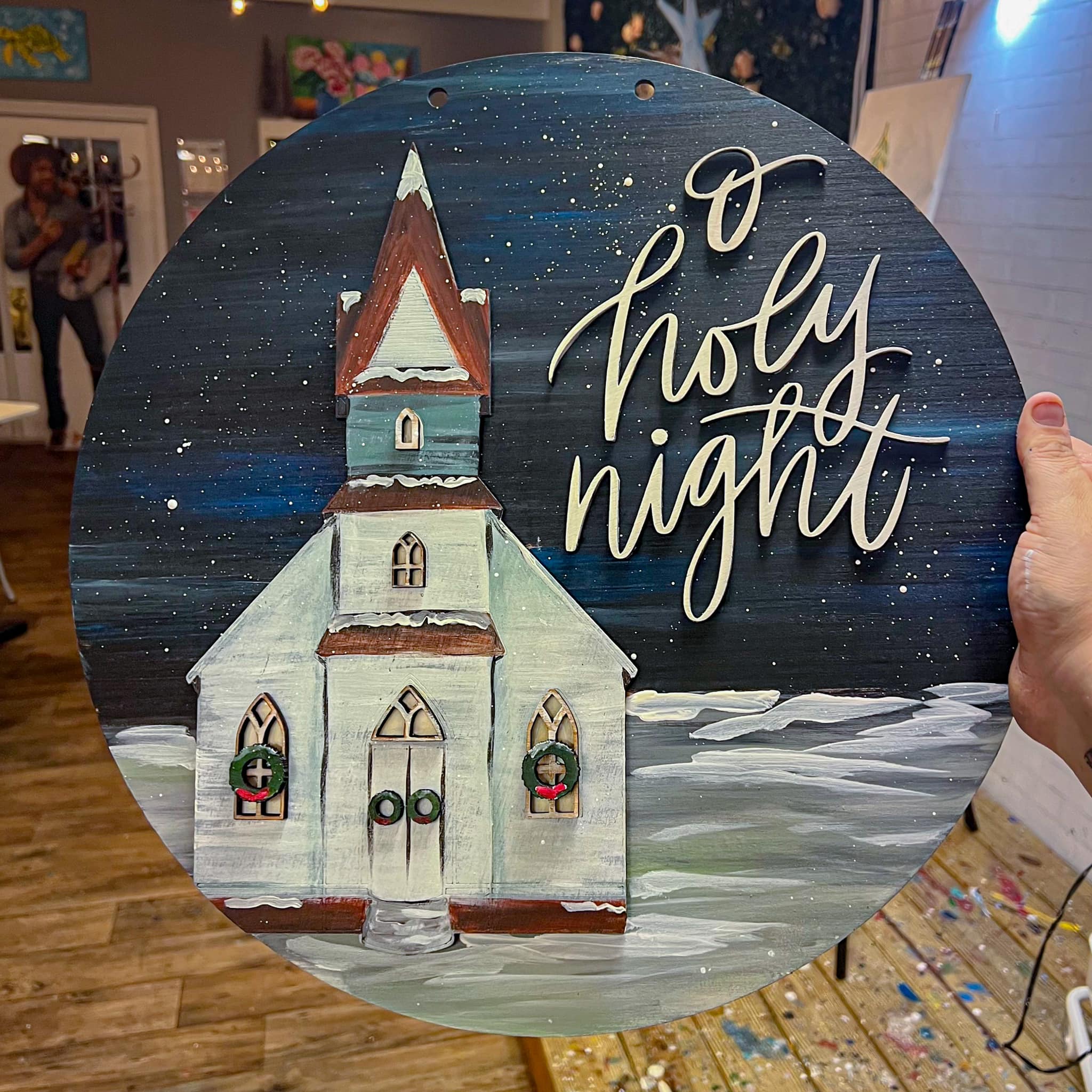 O' Holy Night Door Hanger Workshop