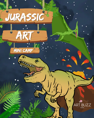 One Week Art Camp - Morning or Full Day - Jurassic Art