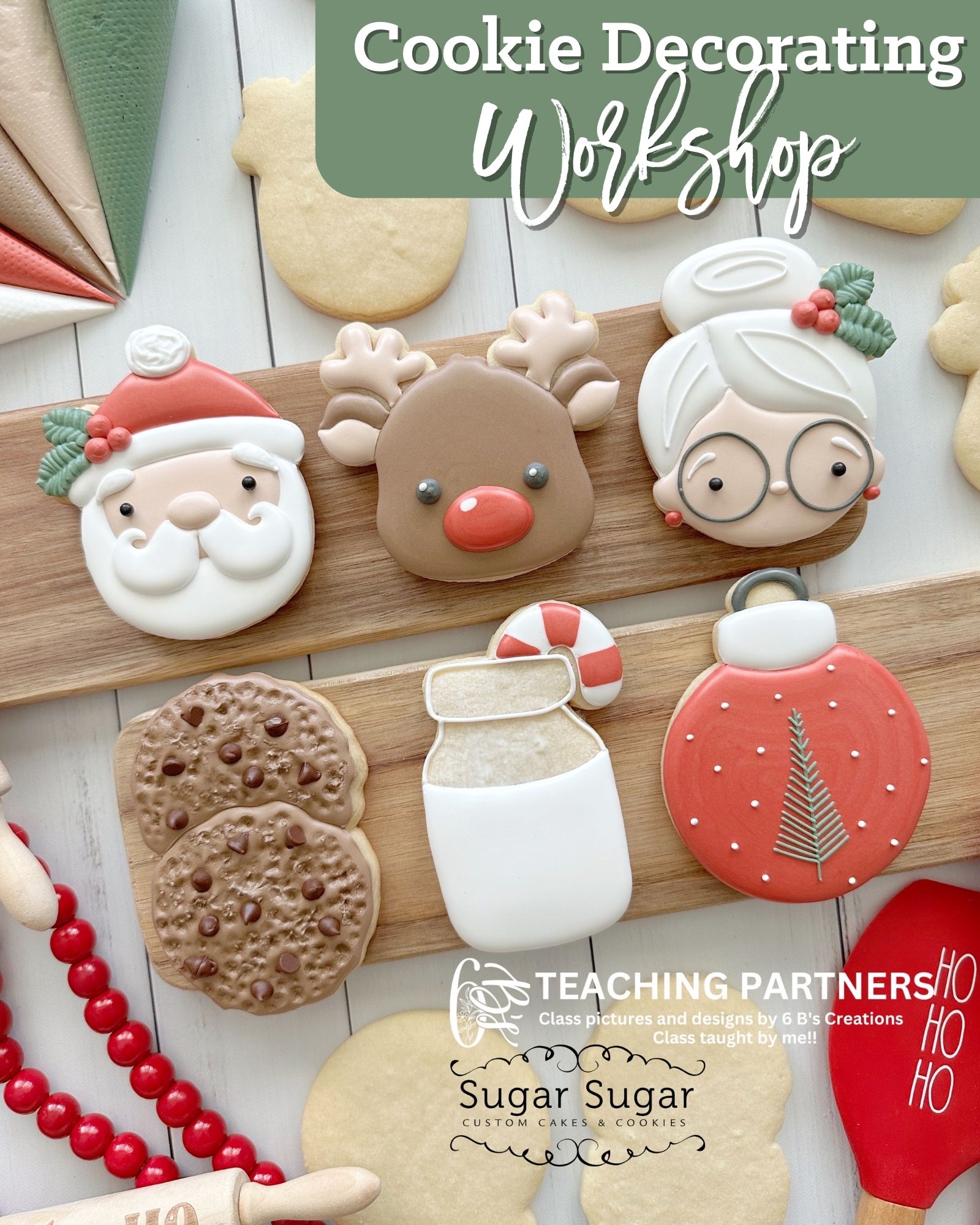 Santa Cookie Decorating with Sugar Sugar Bakery! 2:00 - 4:00 pm