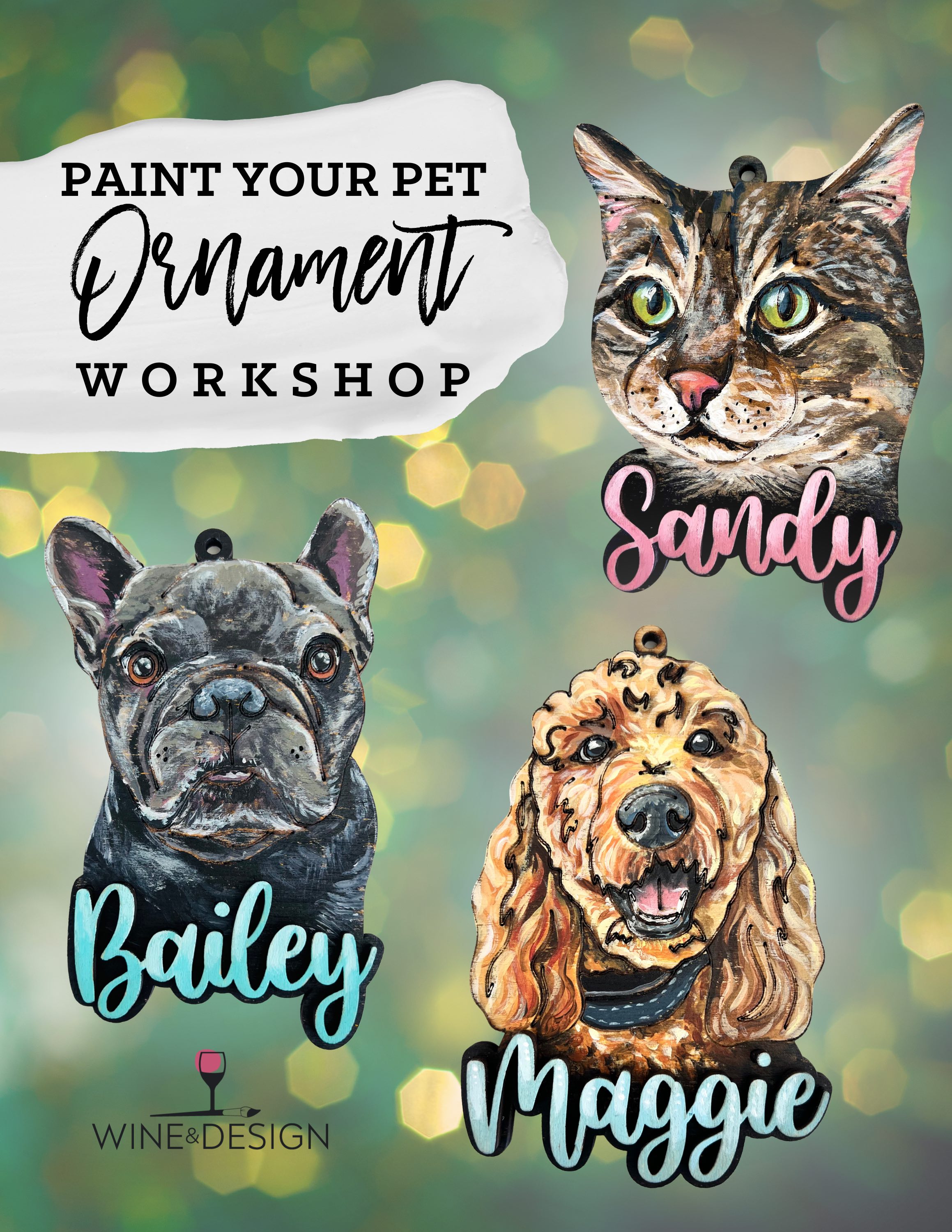 Custom Paint Your Pet Ornaments! 