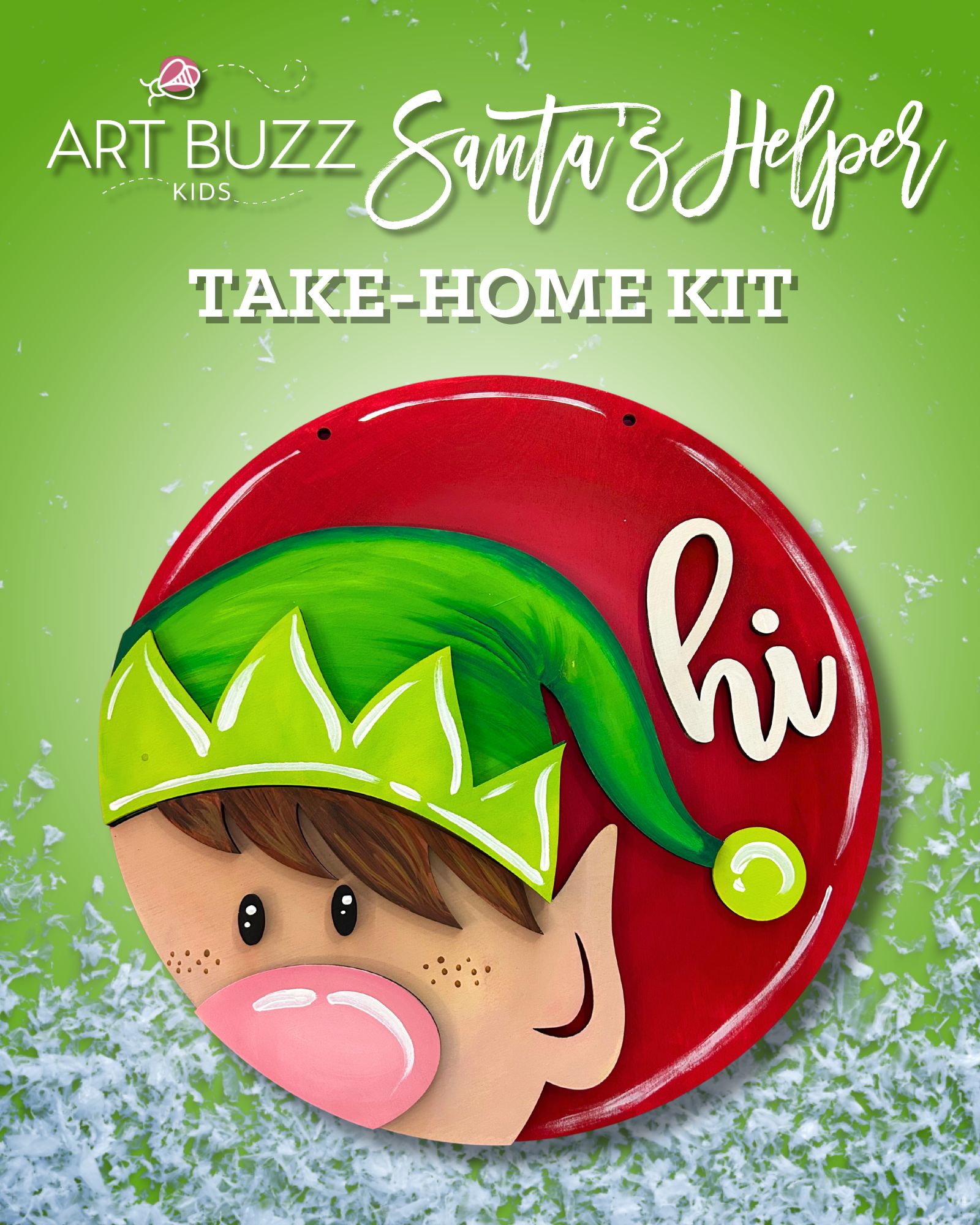 Art Buzz Kids Elf Door Hanger