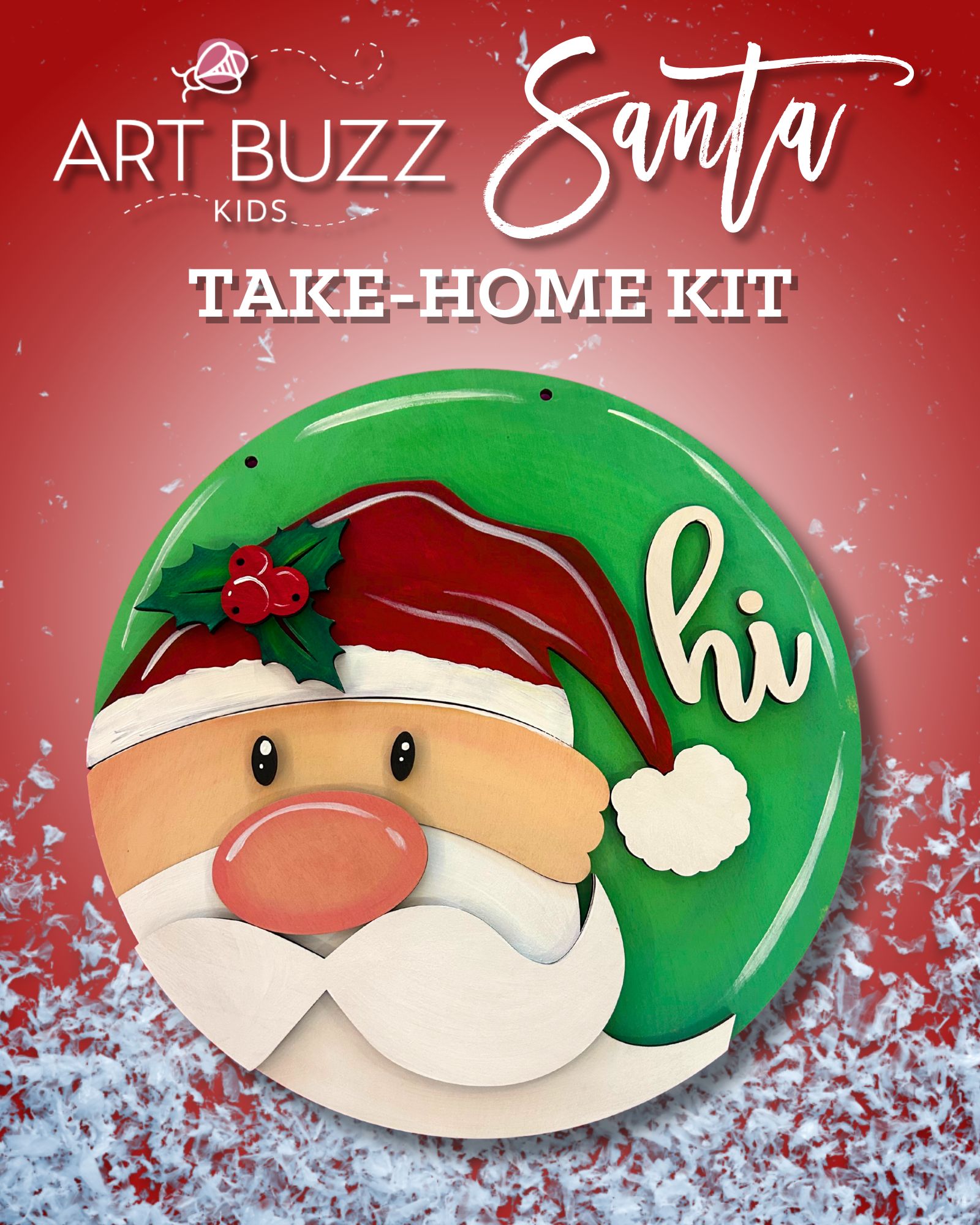 Art Buzz Kids Santa Door Hanger