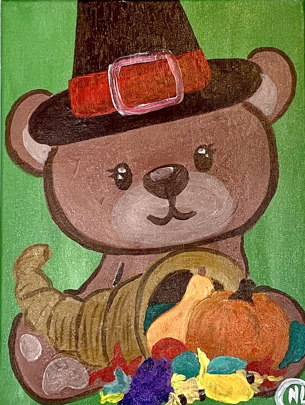 ART BUZZ KIDS - Thanksgiving Teddy 