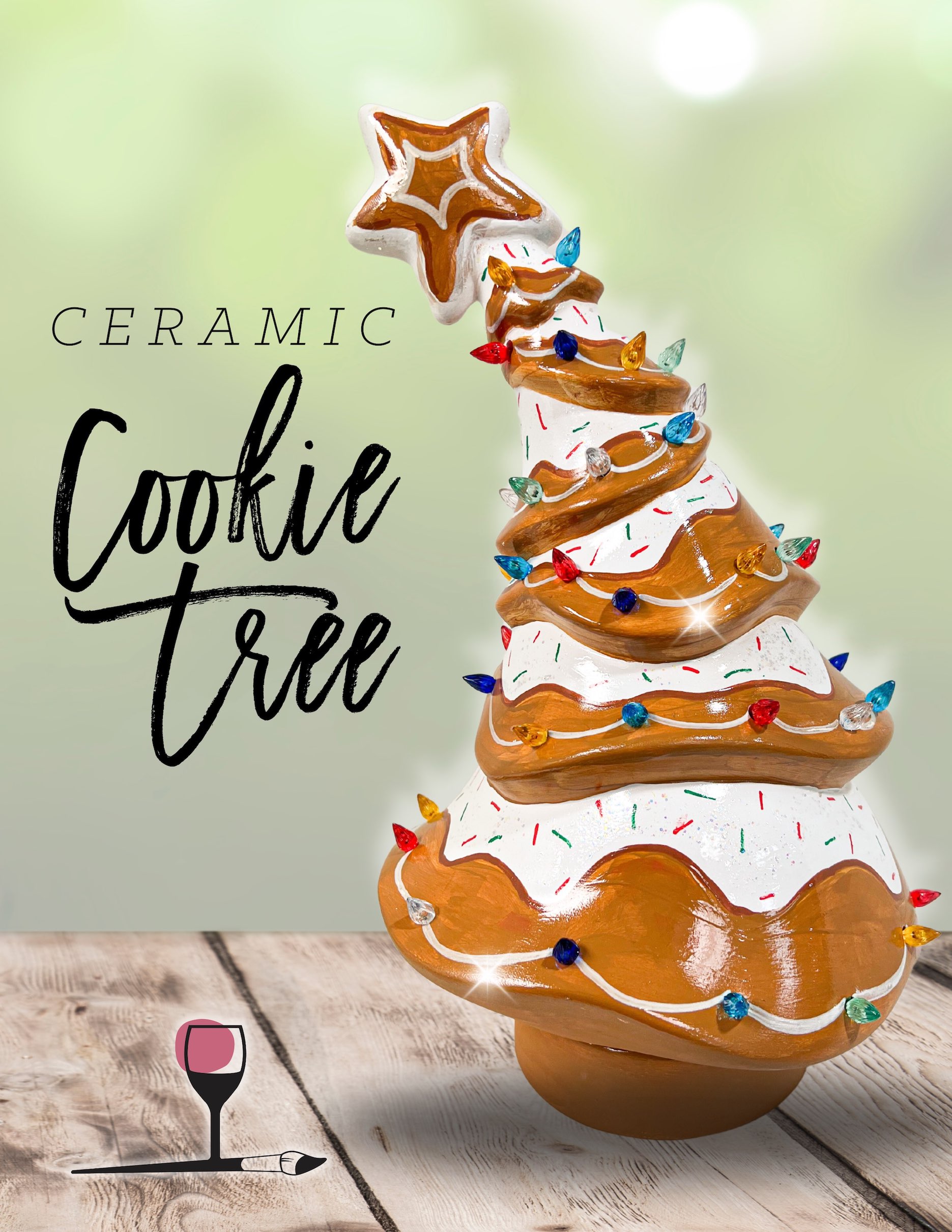 Ceramic Light Up Cookie Tree