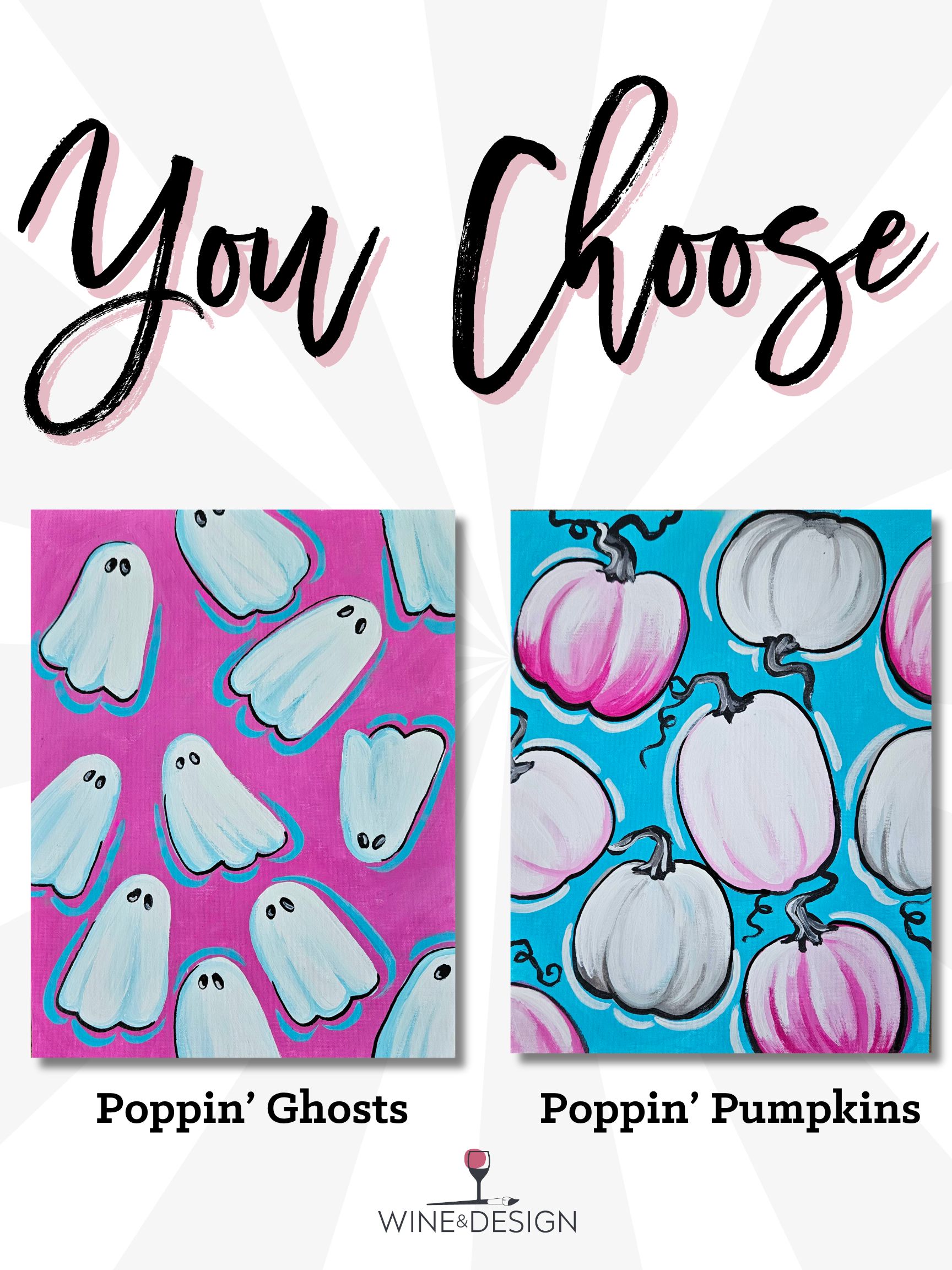 YOU CHOOSE! Poppin Ghosts OR Poppin Pumpkins 