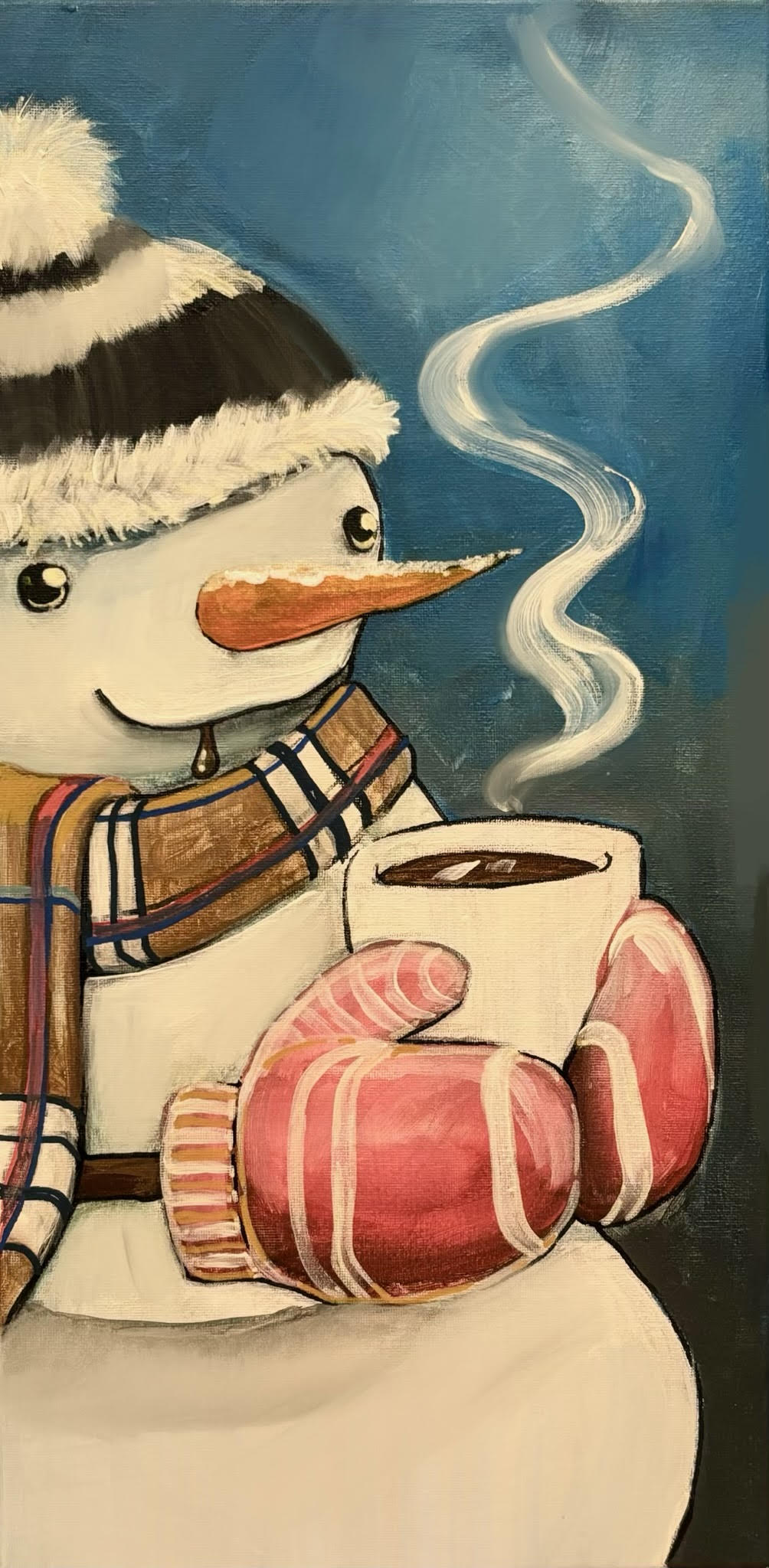 Sipping Snowman