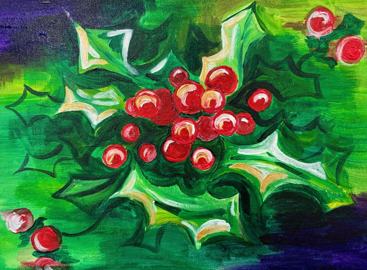 Gilded Holly Berries