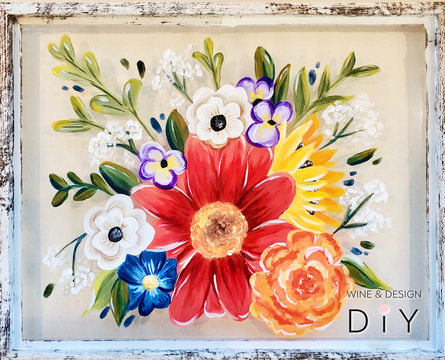 Framed Lovely Blooms with a Resin Finish | Workshop