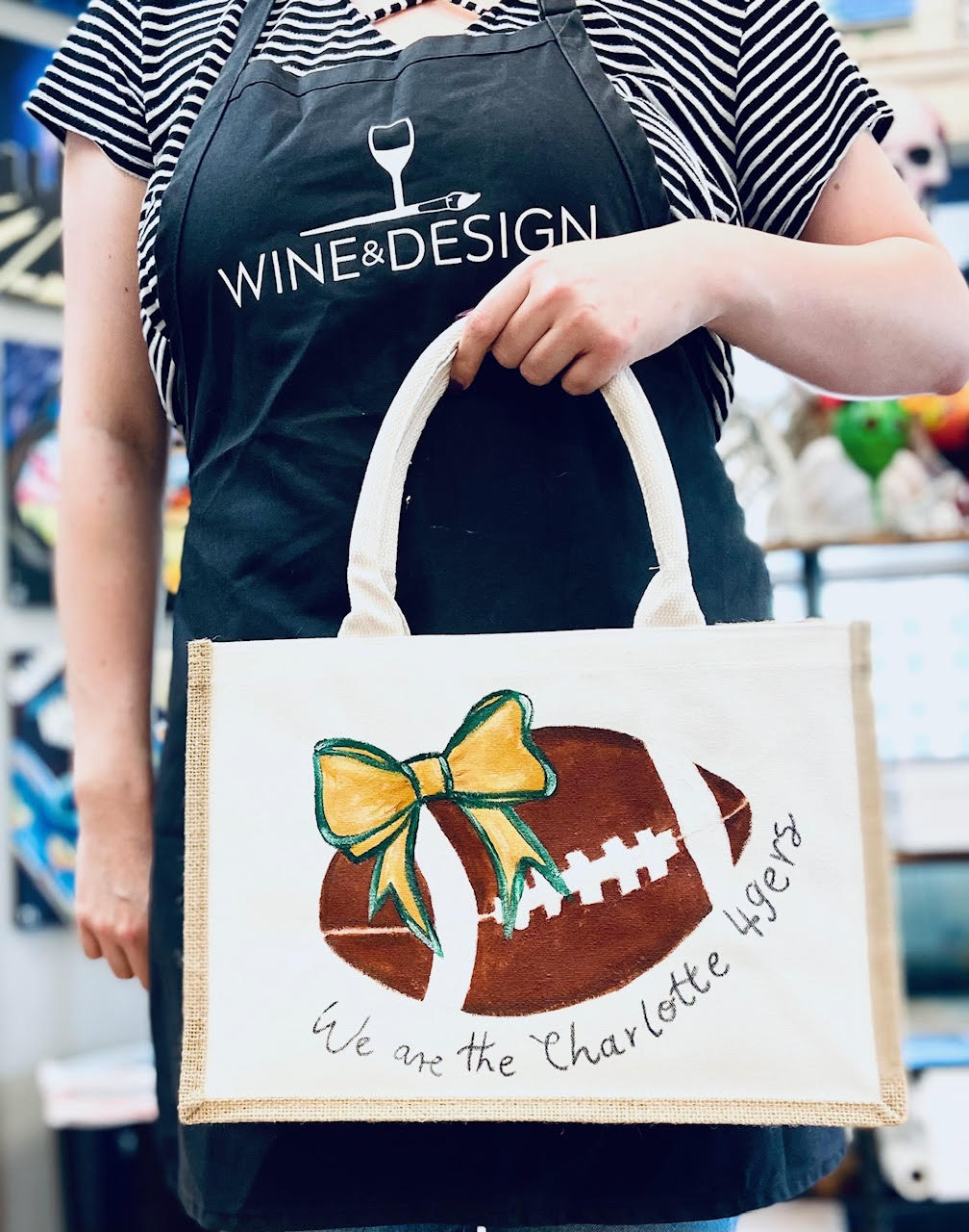 Paint Your Football Team |Tote Bag | Workshop