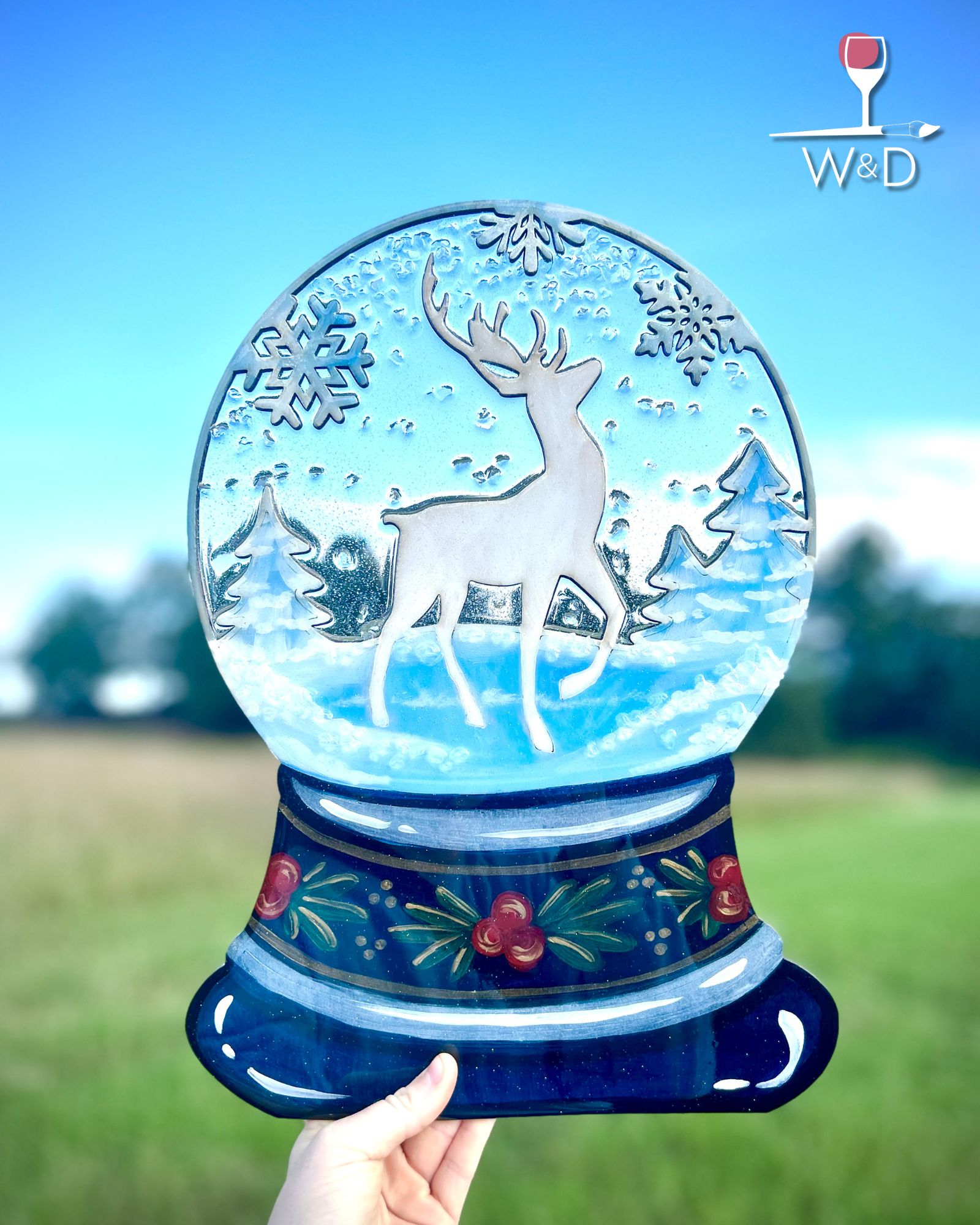 WINTER DEER SNOW GLOBE **MUST REGISTER BY 11/15/2024**