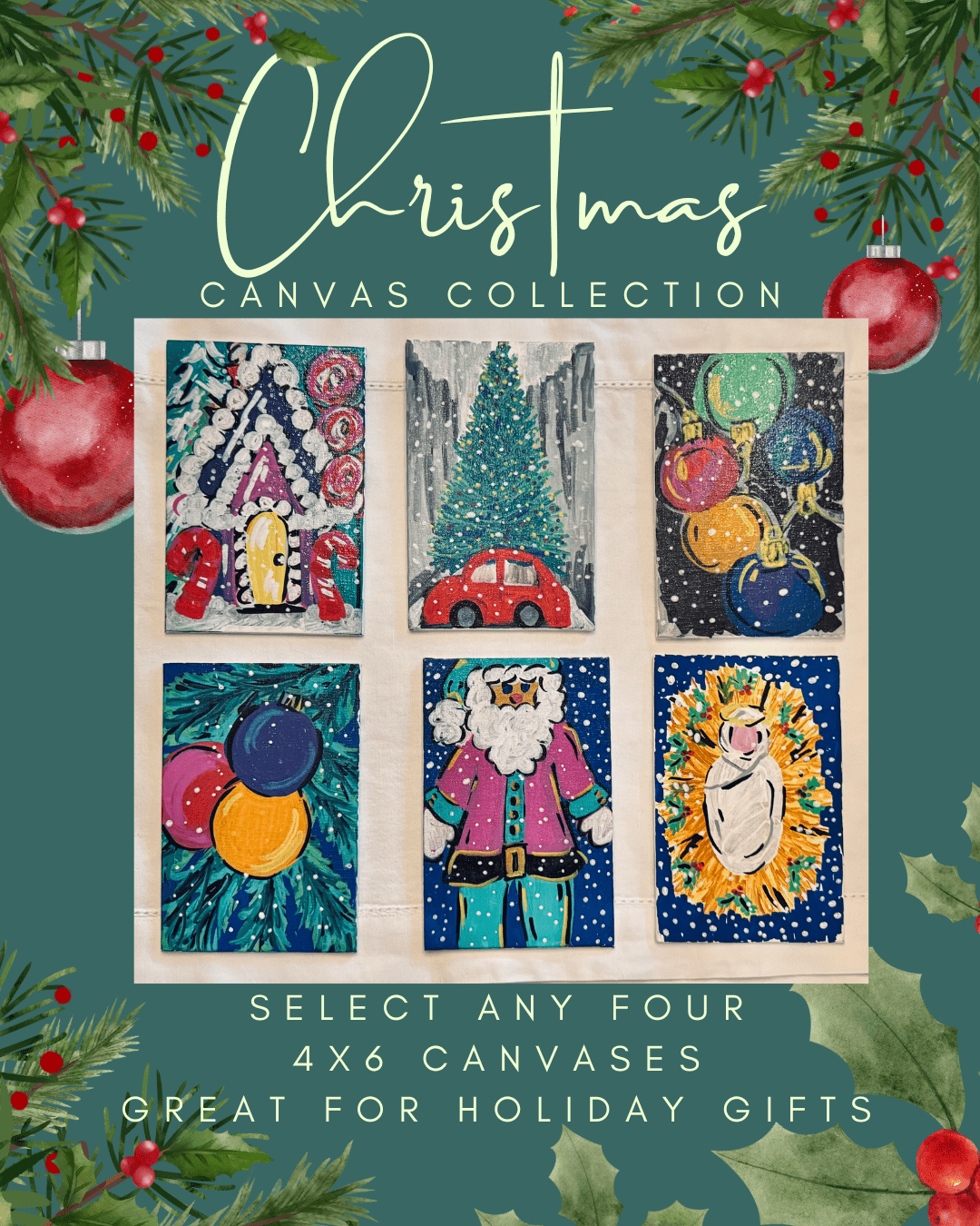 Christmas Mini Canvas Collection 