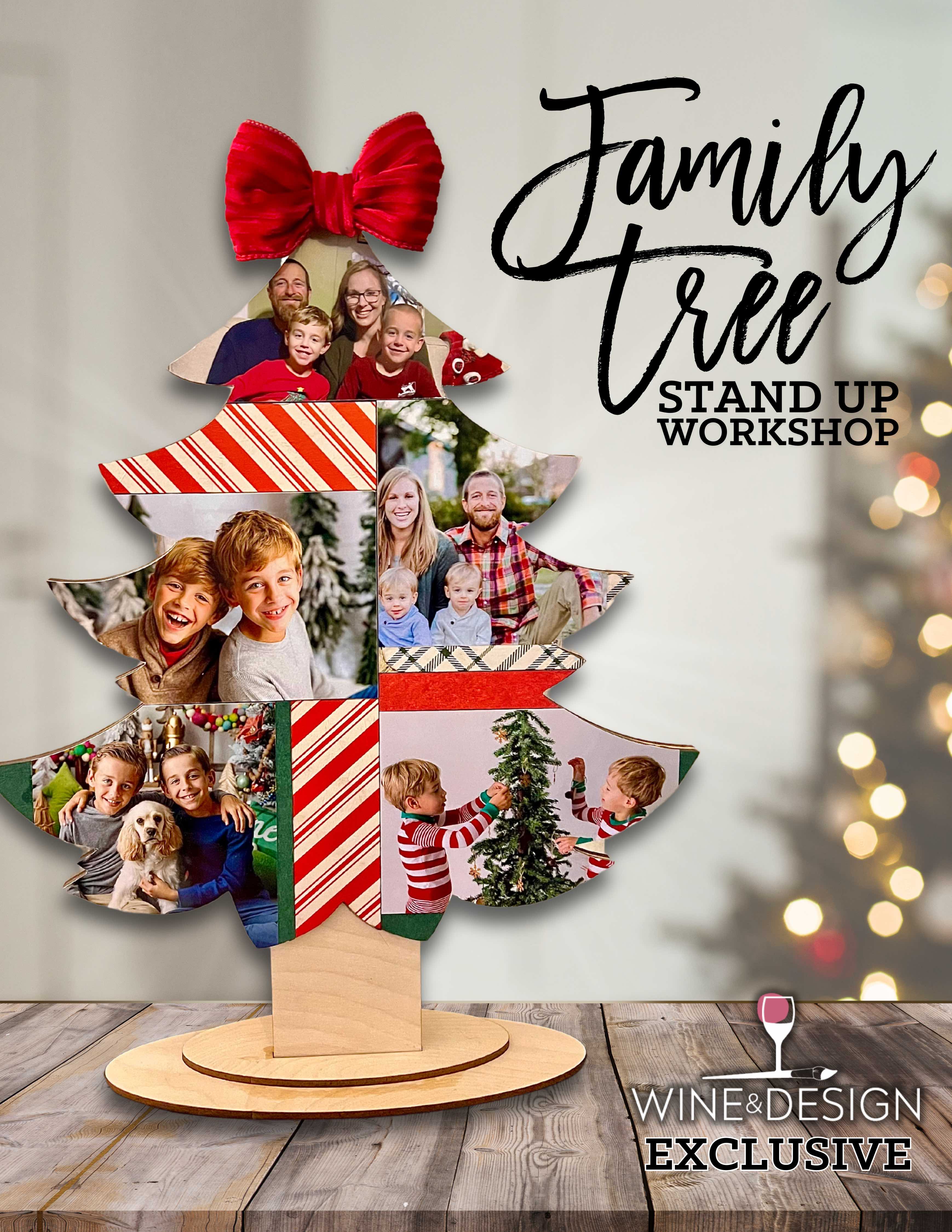 DIY  Family Christmas Tree Stand 18.5x15