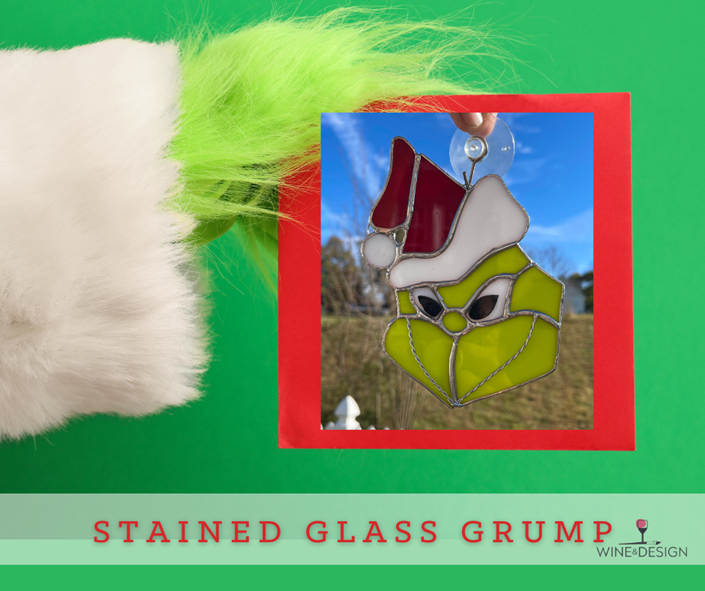 Stained Glass Christmas Grump Workshop