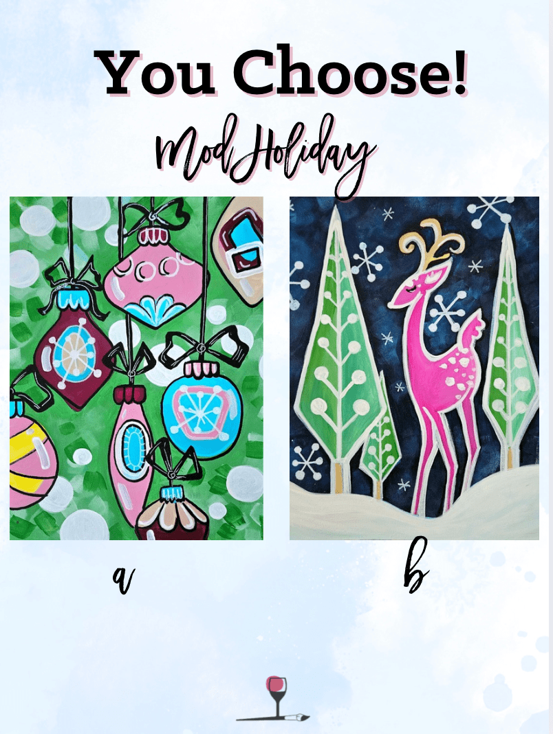 Mid Century Mod (a) or Oh My Deer!! (b) - You Choose