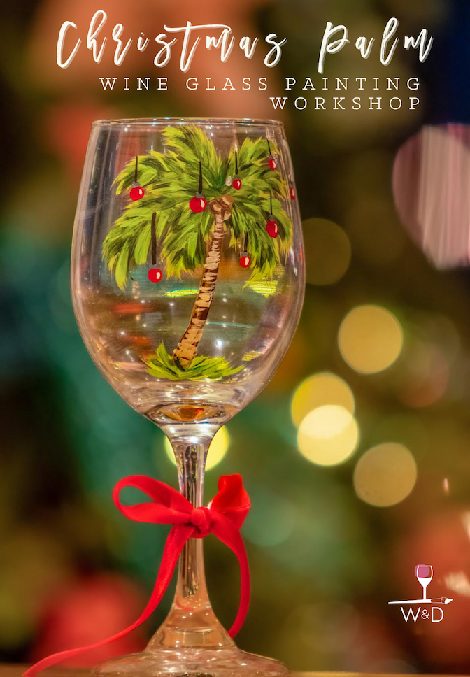 Painted Holiday Wine Glasses *Paint any holiday design!!! 