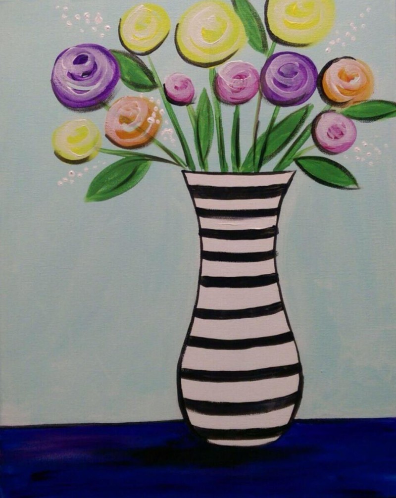 A Striped Vase