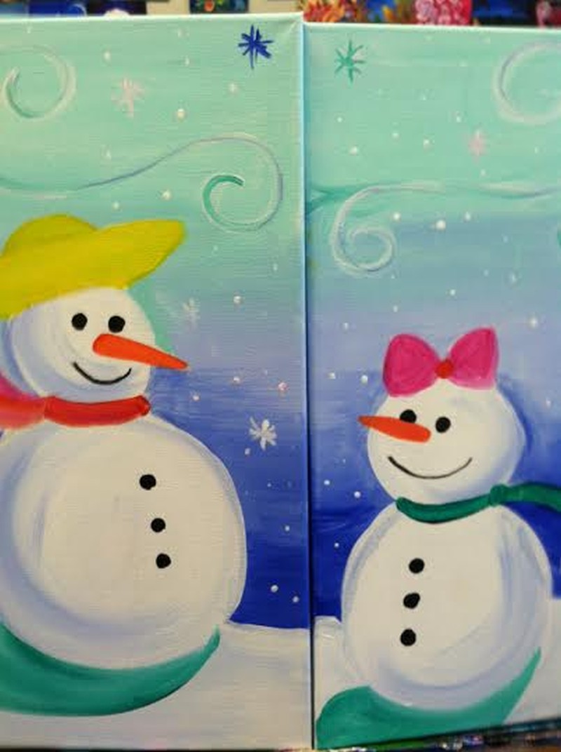 mommy & me - daddy & me - Snowman - Winter