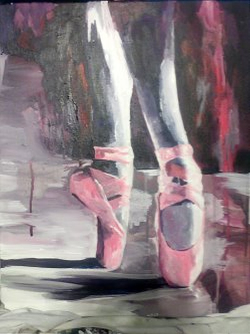 ballet slippers painting