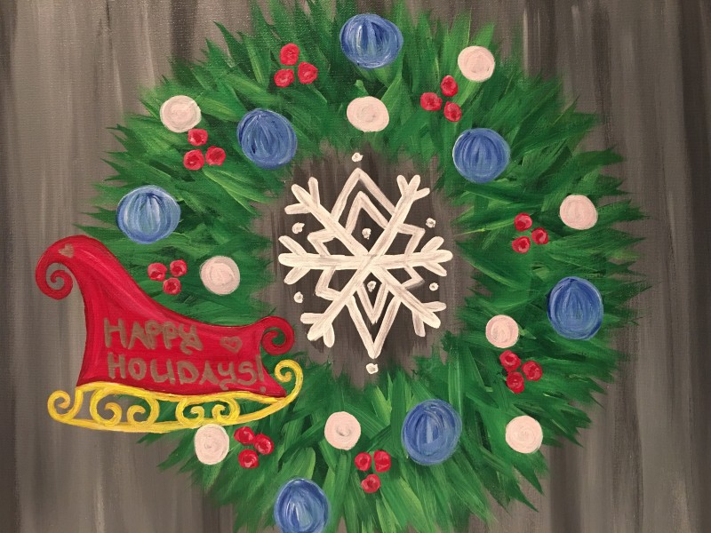 Happy Holiday | Painting on Canvas