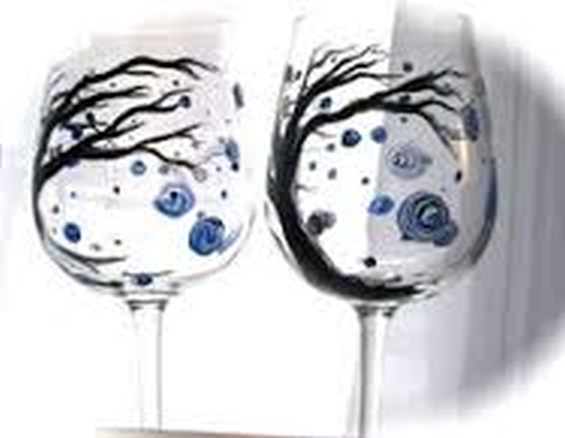 Winter Wine Glasses Set of 2