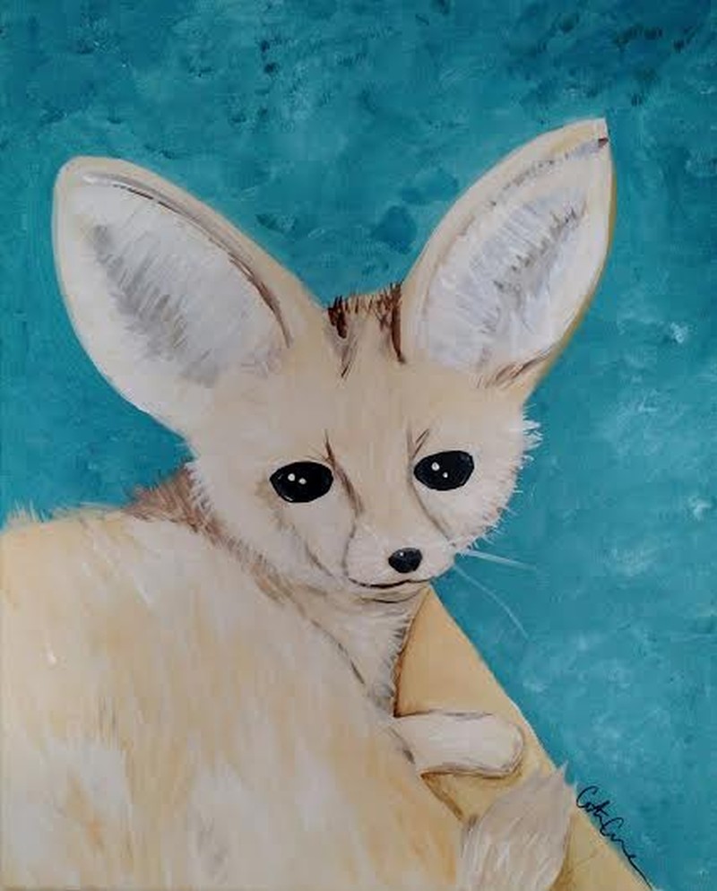 Paint & Sip with a LIVE Fennec Fox!!