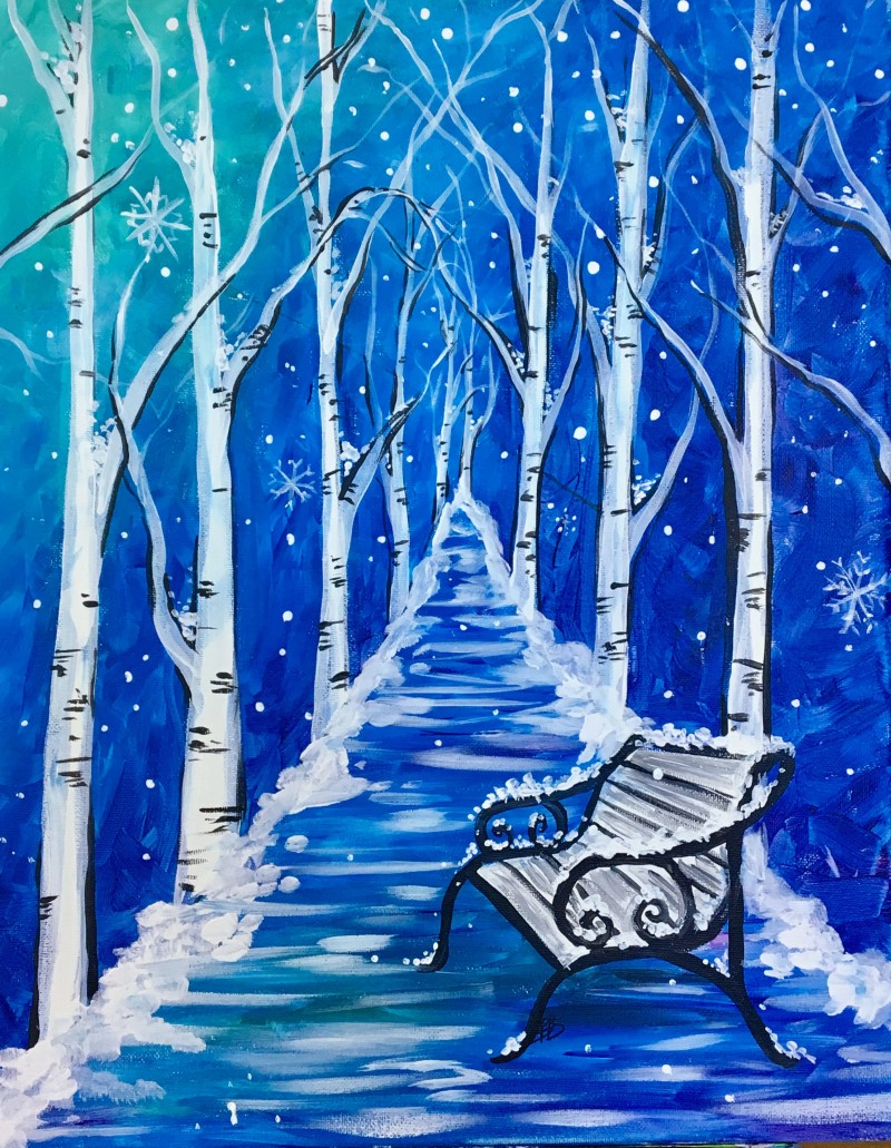 Snowy Bench