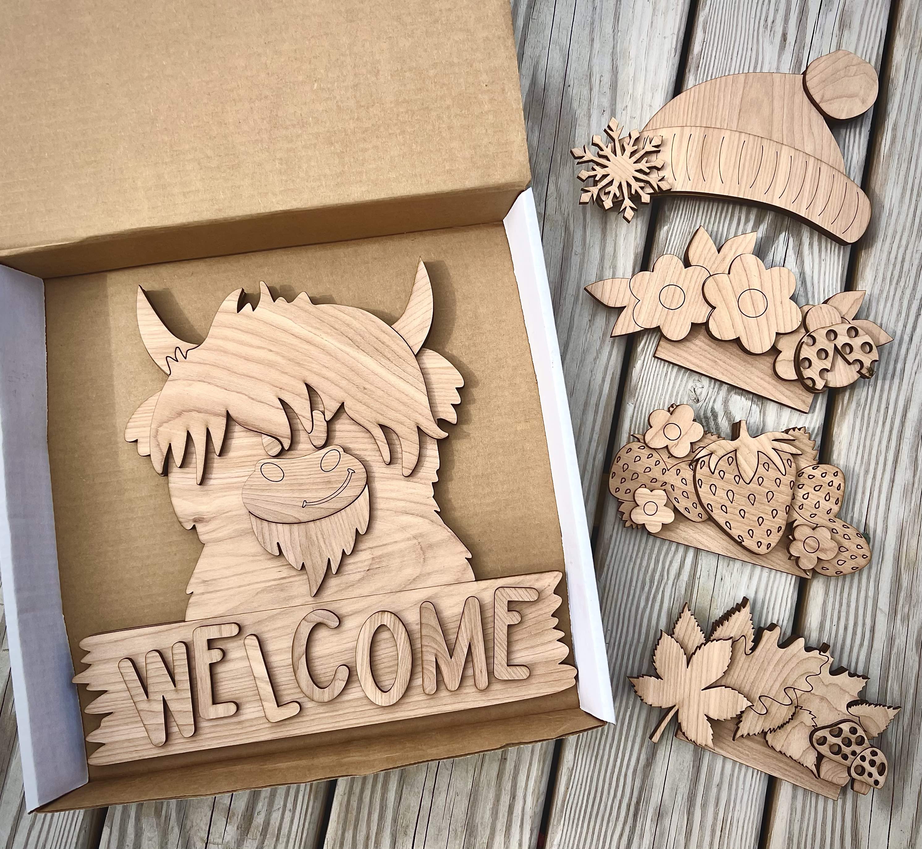 Make-at-Home Interchangeable Highland Cow