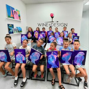 Chrome Queens Paint at Wine & Design Montclair Free Parking