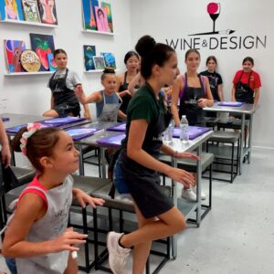 Teen Team Building Bonding at Wine & Design Montclair